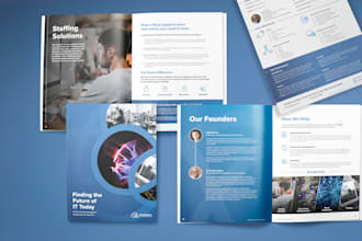 design a corporate company profile or capability statement