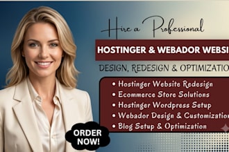 hostinger website design ecommerce hostinger wordpress website redesign webador