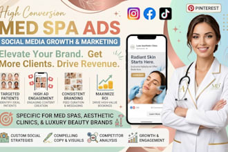 do social media marketing for med spa aesthetic clinic and beauty brand