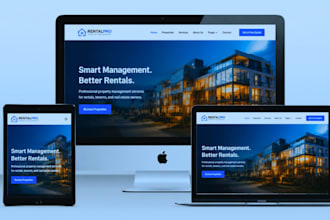 create wordpress property management website rental service real estate website