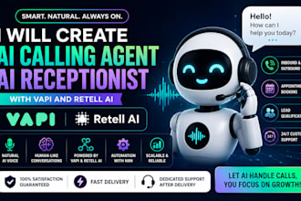 create ai calling agent ai receptionist with vapi and retell ai