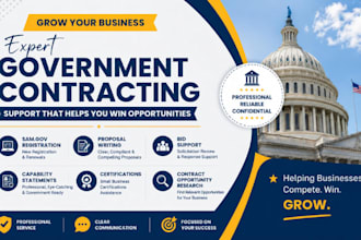 help with sam gov registration proposal writing and government contract