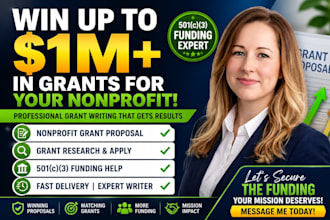 write nonprofit grant proposal apply for grants 501c3 funding