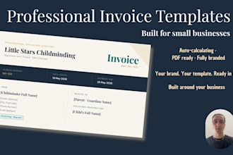 create your invoice template for small business