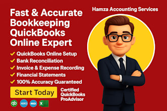 fast and accurate bookeeping on quickbooks and xero