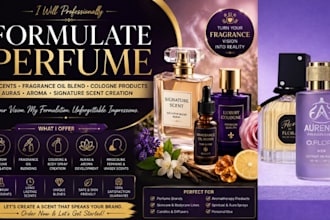formulate perfume, scents, fragrance oil blend, cologne product, auras and aroma