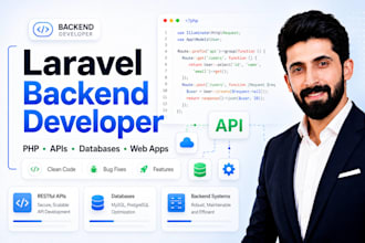 be your backend developer for laravel php and web app fixes