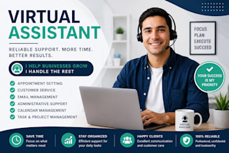virtual assistant,scheduling, customer support management