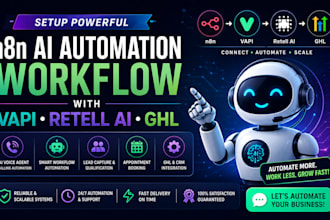 setup n8n ai automation workflow with vapi retell and ghl
