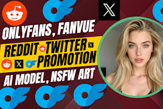 onlyfans fanvue promote ai website traffic reddit link post