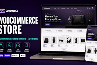 a premium woocommerce e commerce business website or store