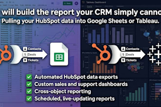 build the hubspot report your CRM can not