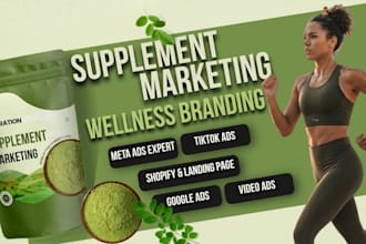 health supplement marketing shopify store marketing food nutritional product ads