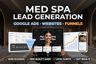 get you more med spa leads with google ads websites and high converting funnels