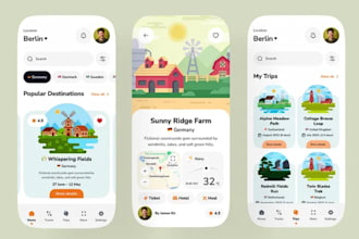 develop trip planning app, travel app, vacation app, nightlife app, trip app