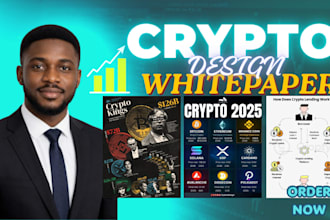 write, design crypto white paper, nft, blockchain, ico, tokenomics, and business