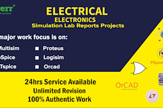 do circuit simulation in proteus, multisim, ltspice, pspice, and logisim