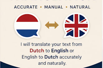 translate dutch to english manually and accurately
