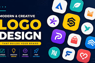 design saas startup, logo custom favicon for your company brand or website