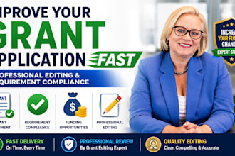 edit and improve your grant application to meet all requirement
