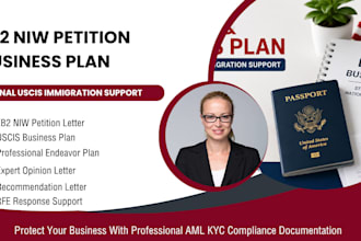 write eb2 niw petition letter, business plan, expert opinion for uscis