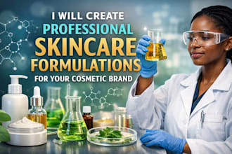 create professional skincare formulations for your cosmetic brand