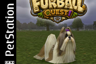 create a retro ps1 game box art portrait of your pet