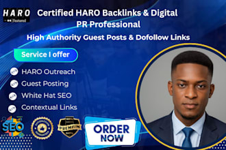 secure haro responses and high quality SEO backlinks for your site