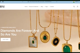 design jewelry website jewelry store fashion website fashion store jewelry