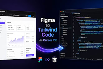 convert figma designs to responsive tailwind code using cursor ide