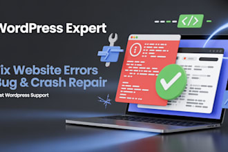 fix wordpress website errors, bugs, and crashes urgently