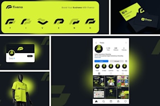 design resturant brand identity brand kits brand menu, logo and social media kit