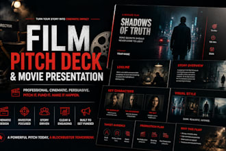 create a film pitch deck and movie presentation