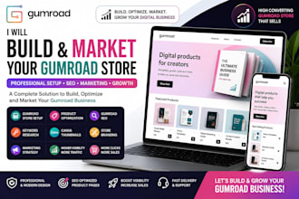 build and market your gumroad store