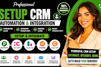 setup pipedrive automation, close crm, capsule crm, copper crm integration