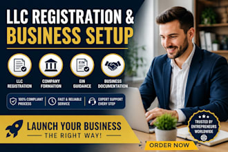 help you with llc company registration and business setup