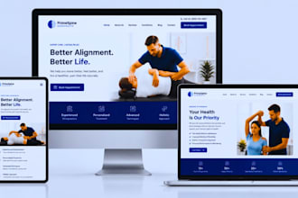 design wordpress chiropractor website physiotherapy clinic health website