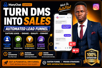 create instagram dm automation funnel to generate leads and sales