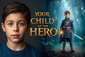 create personalized child as hero high end book illustrations