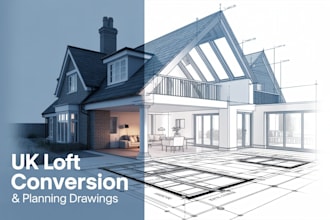 loft conversion feasibility, dormer viability report and UK planning drawings