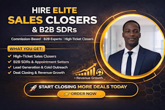 sales closer salesperson lead generation b2b lead sales representative