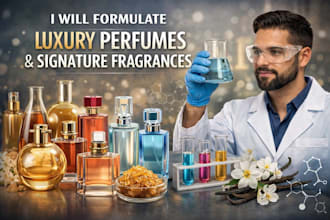 formulate luxury perfumes and signature fragrances