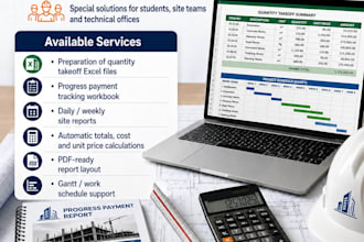 create automated construction boq and quantity takeoff excel sheets