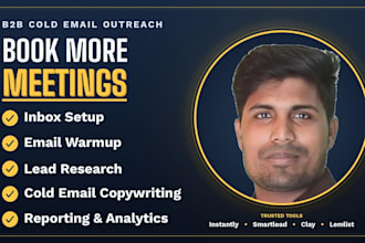 do b2b cold email outreach with lead lists, copywriting and all setup