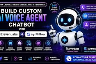 build custom ai voice agent chatbot with elevenlabs and synthflow