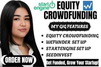 set up your wefunder or startengine equity crowdfunding campaign