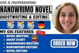 ghostwrite your nanowrimo novel dark romance and suspense novel