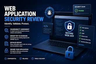 review your web application security and provide a risk report