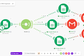 automate google sheets using make com and gmail
