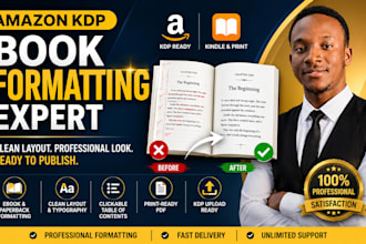 do book editing, book formatting, book publishing on ingramspark and kdp upload